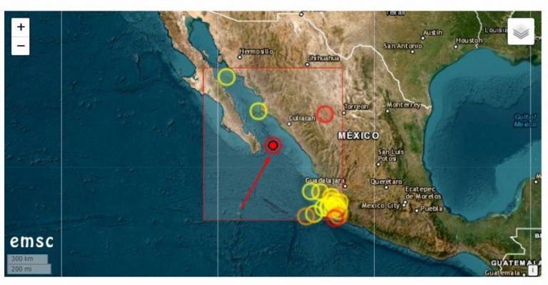 A seismic event measuring 6.1 on the Richter scale has occurred in the area of the Gulf of California.